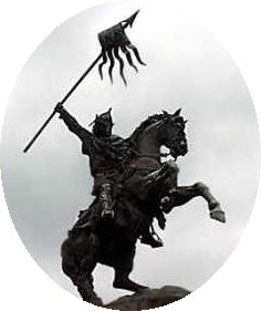 Statue of William the Conqueror at Falaise, Normandy